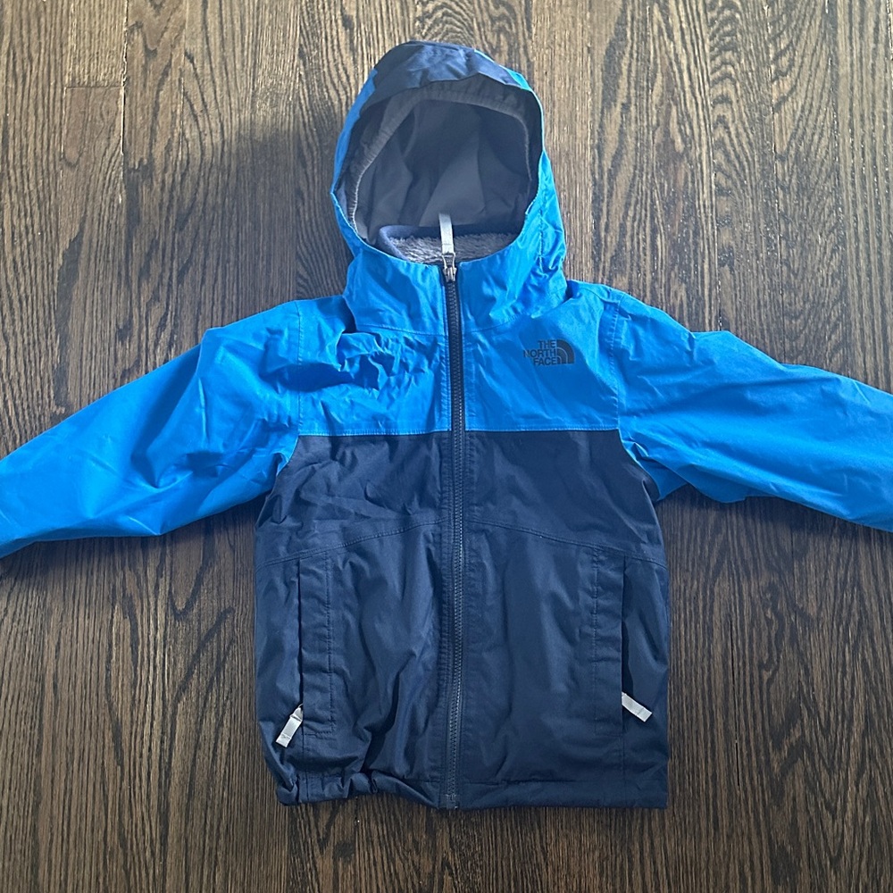 The North Face Kids Two-Tone Blue Raincoat